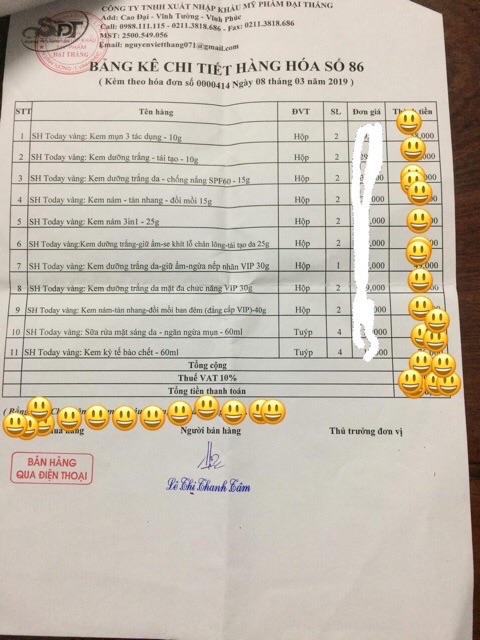 Kem Dưỡng Đủ Loại 10g SH Today