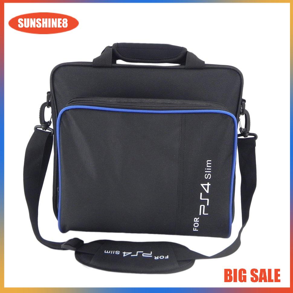 【SUN】Game Console Storage Bag Shoulder Bag Shock Proof Travel Hand Bag for PS4 Slim