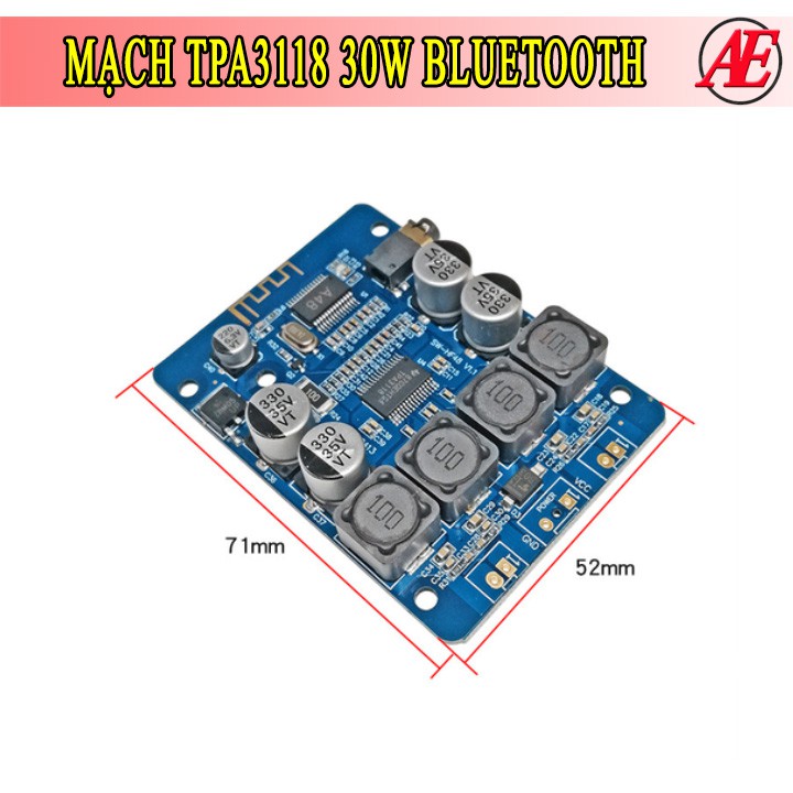 Mạch khuếch đại TPA3118 30W bluetooth