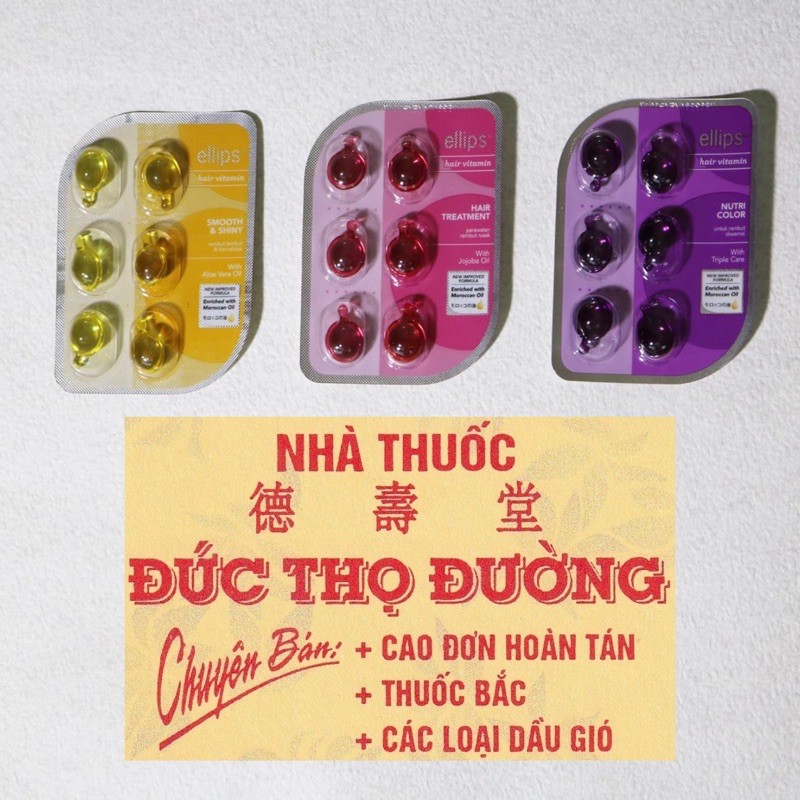 Tinh chất dưỡng tóc Ellips Hair Vitamin