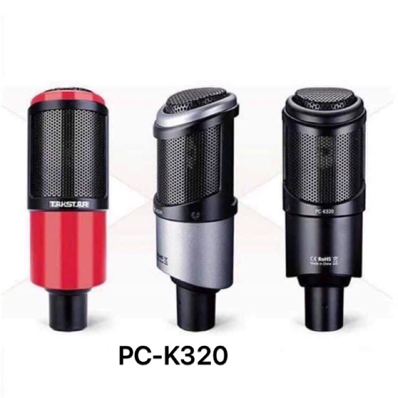 Micro thu âm live stream Takstar PC-320 dùng với nguồn 48V