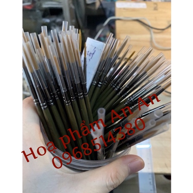 bút ke nét nhỏ, bút tỉa nét siêu nhỏ cafe nâu