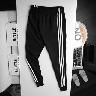 Quần Jogger unisex Thể Thao Tập Gym Phối 3 Sọc ống bo