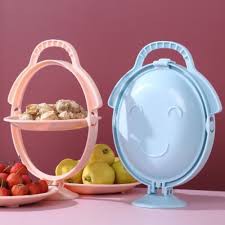 Khay Đựng Trái Cây, Hoa Quả, Bánh Kẹo 3 Tầng Gấp Gọn