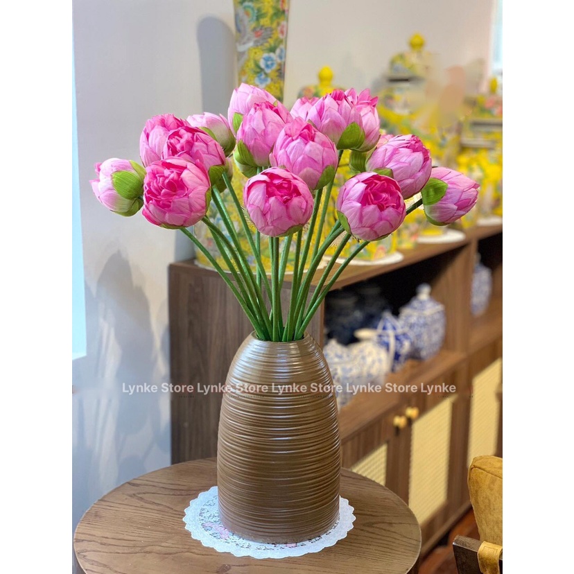 Bình Hoa Lọ Hoa Gốm Dáng Chuông Giả Vuốt Cao 35cm Gốm Sứ Bát Tràng - Lynke Store