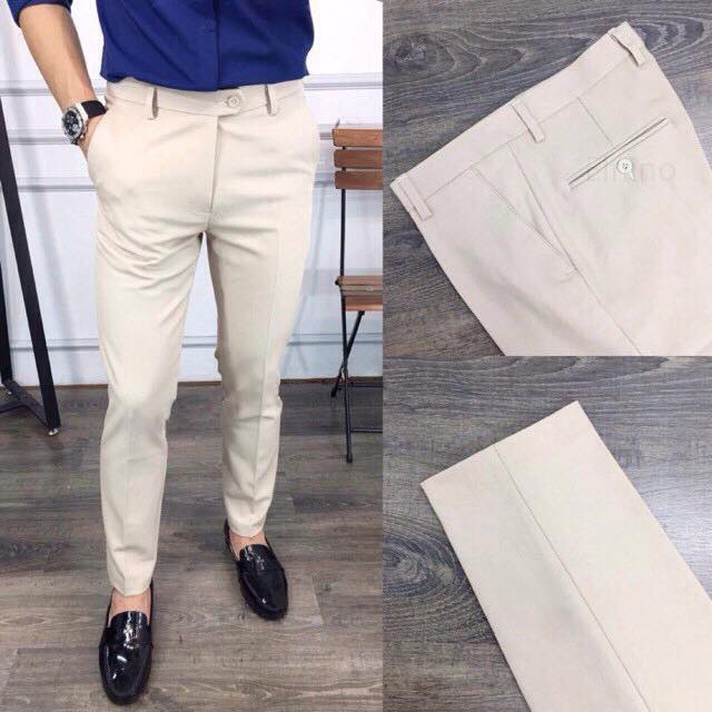 Quần tuyết mưa nam màu trắng phong cách hàn quốc