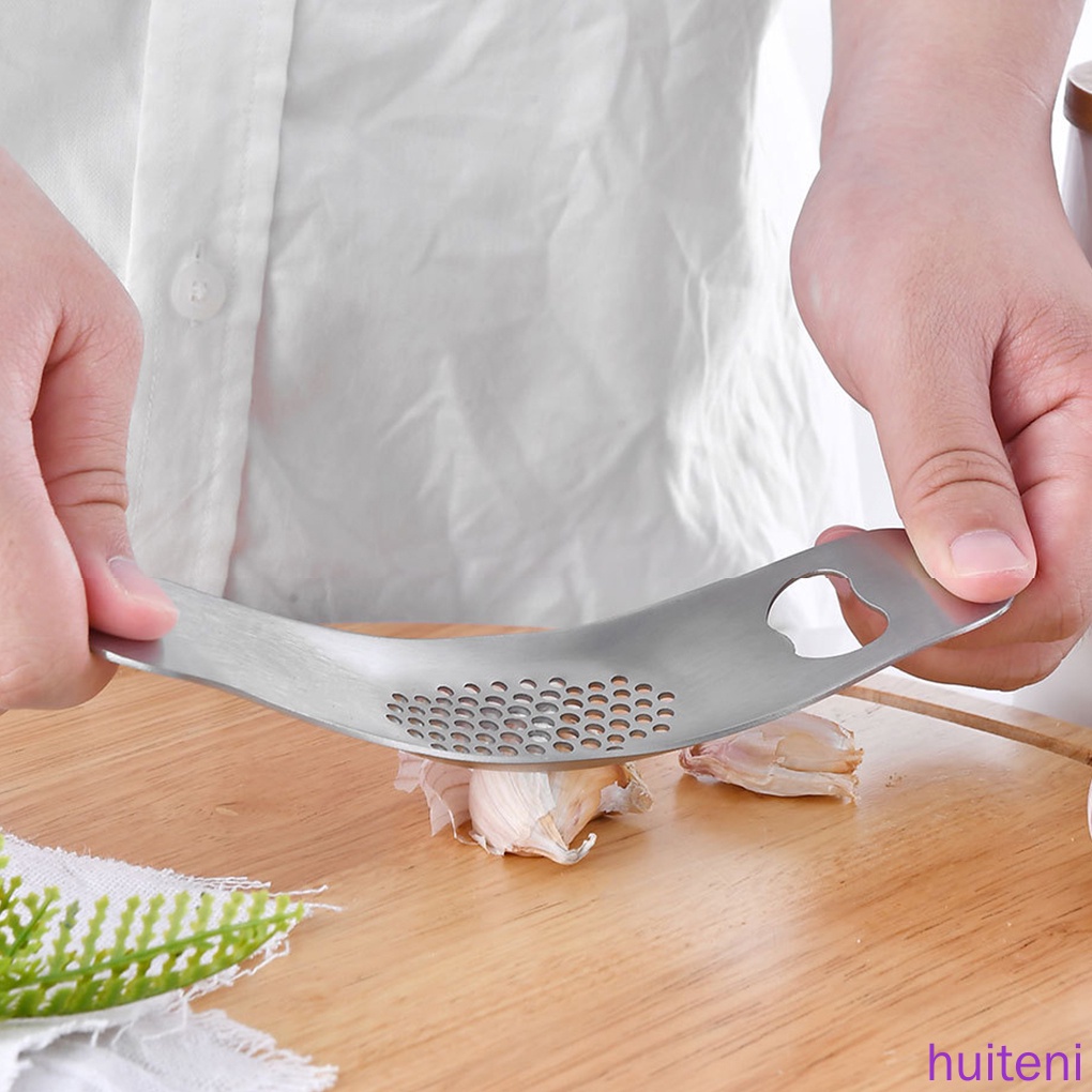 Dụng cụ nghiền tỏi/thực phẩm 2 trong 1 bằng thép không gỉ tiện dụng