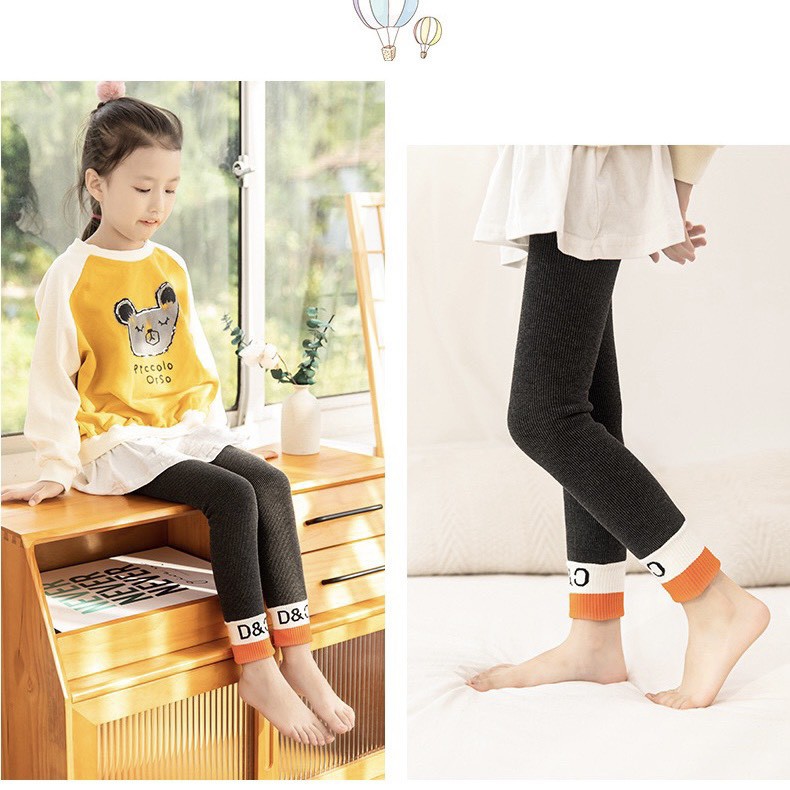 Quần legging lót lông xuất Hàn dư xịn cho bé _SAMKID
