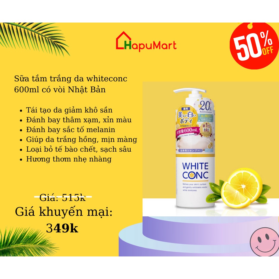 𝗦𝘂̛̃𝗮 𝘁𝗮̆́𝗺 trắng 𝗪𝗵𝗶𝘁𝗲 𝗖𝗼𝗻𝗰 600ml to khổng lồ 𝗰𝘂̉𝗮 𝗡𝗵𝗮̣̂𝘁 Bản