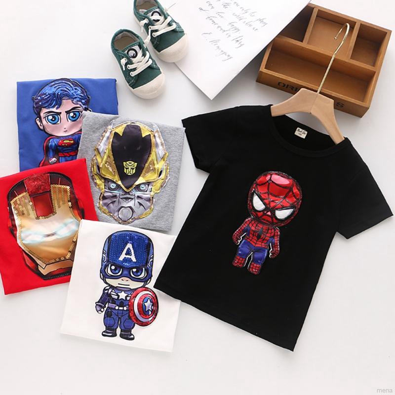 Áo thun tay ngắn in họa tiết xinh xắn cho bé