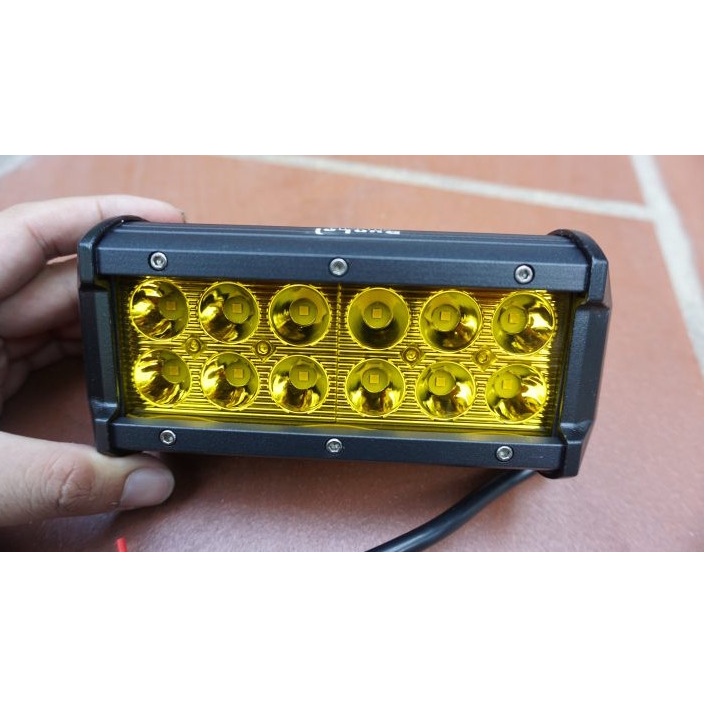 Đèn Gầm 2 hàng 12 mắt vàng lõm (Cái)