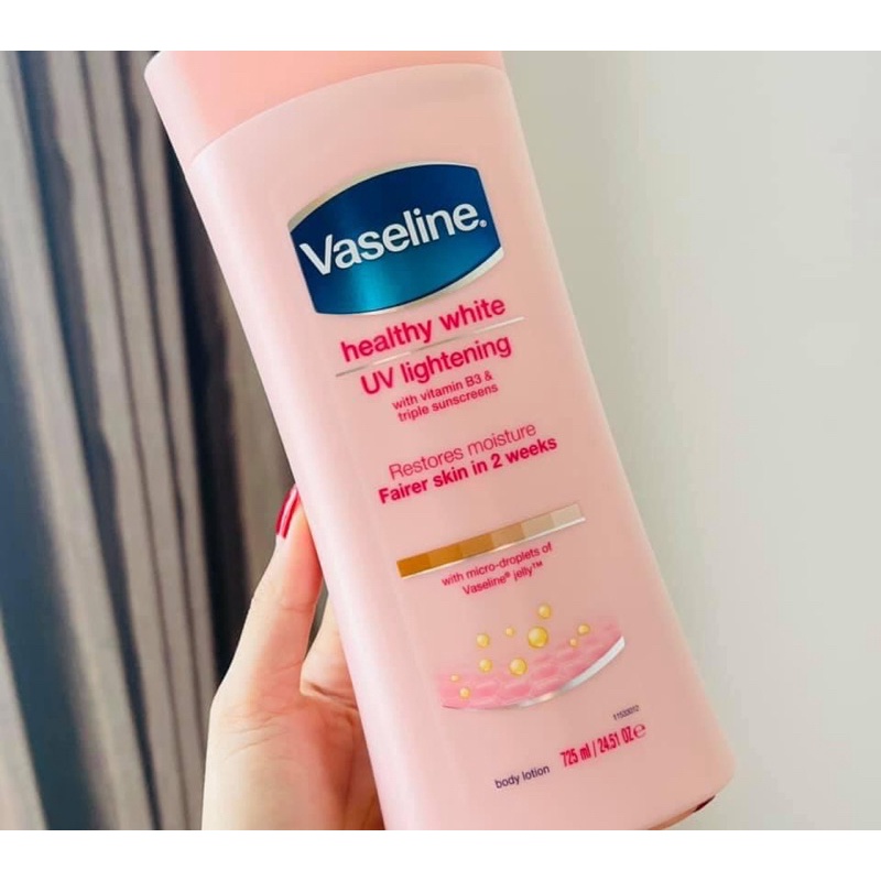 Dưỡng thể Vaseline Healthy White UV Lightening 725ml