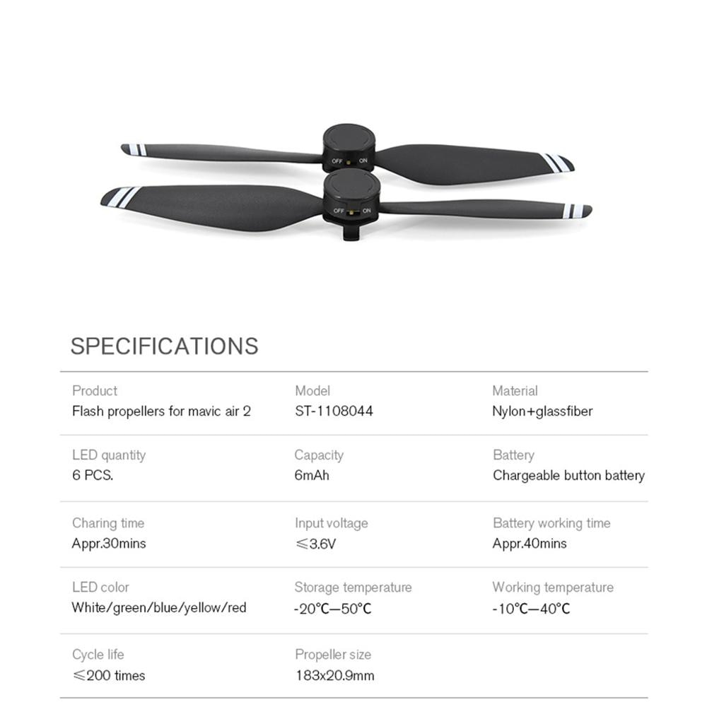 STARTRC Cánh Quạt Có Đèn Led Startrrc Mavic Air 2s 7238f Cho Drone Dji Mavic Air 2