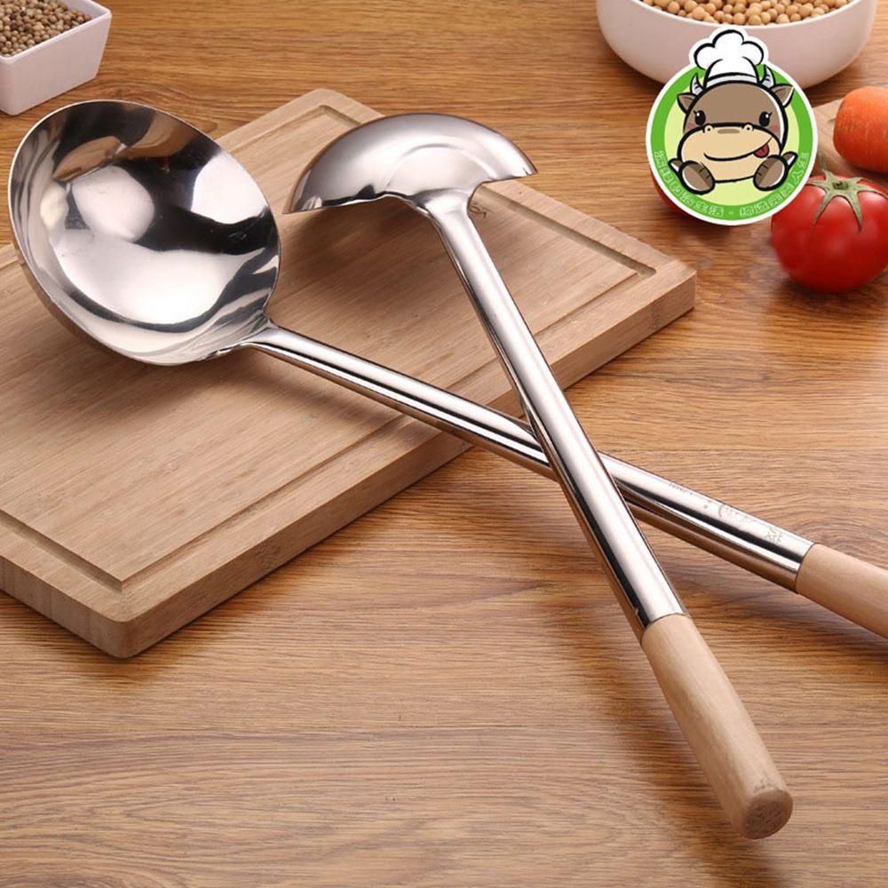 Muỗng Nấu Ăn Bằng Thép Không Gỉ Thiết Kế Nhỏ Gọn Tiện Dụng Cho Nhà Bếp