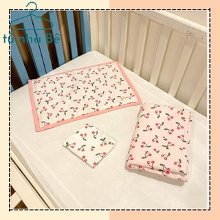 [TẶNG KHĂN] Set chăn gối xô muslin cho bé nhiều họa tiết xinh yêu