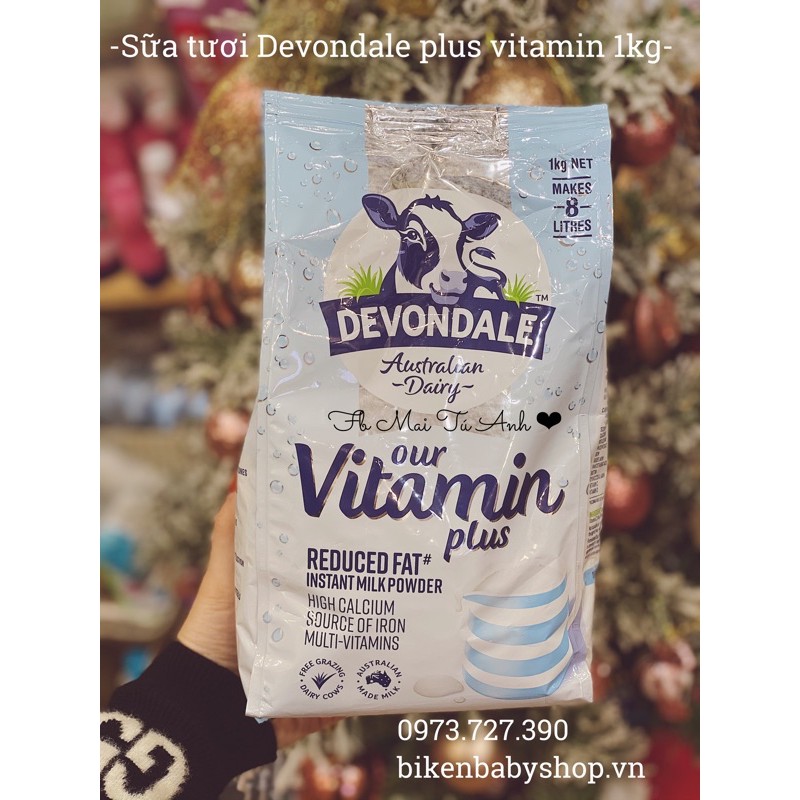 Sữa tươi Devondale plus vitamin 1kg