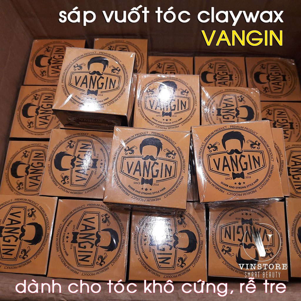 Sáp vuốt tóc Claywax  chính hãng Vangin Hong Kong  dành cho tóc khô cứng, rễ tre- hot trend Lan Quế Phường