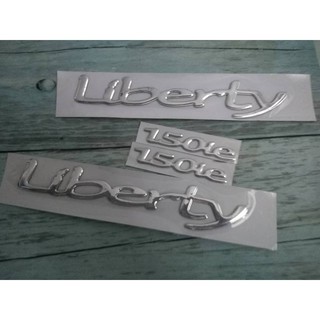 Bộ tem decal chữ nổi liberty