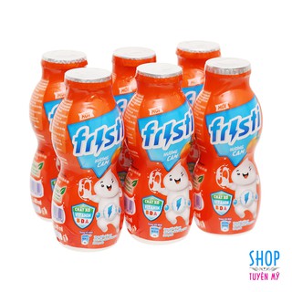 Lốc 6 chai sữa chua uống cam Fristi - 80ml