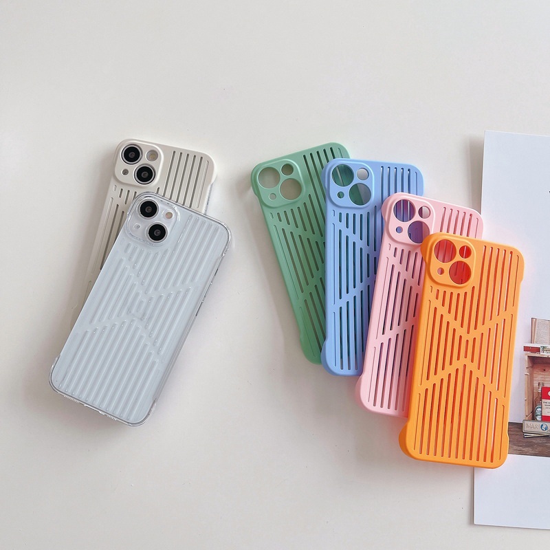 Ốp Điện Thoại PC Cứng Màu Trơn Tản Nhiệt Thân Thiện Với Da Cho iPhone 13 Pro Max 12 Pro Max 11 Pro Max