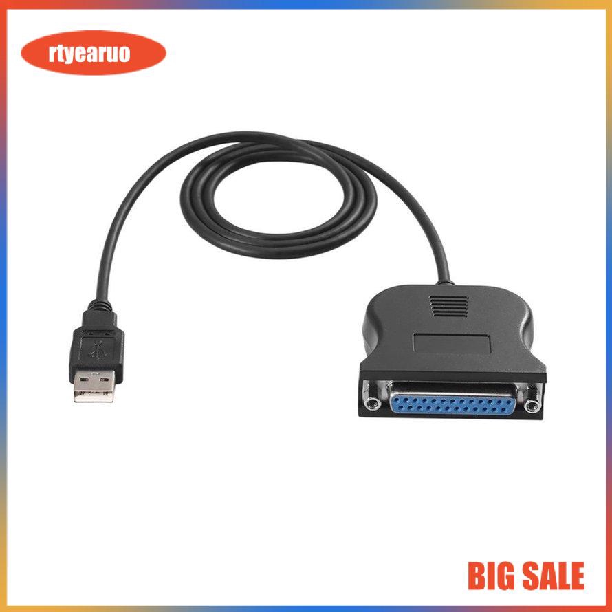 Cáp Chuyển Đổi Từ Cổng Usb Sang Cổng Song Song Db25 25-pin Cho Máy In Màu Đen Tiện Dụng | BigBuy360 - bigbuy360.vn