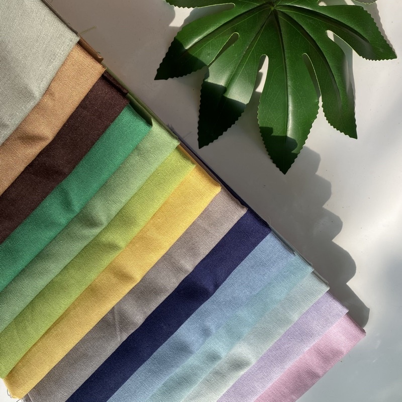 Vải Linen loại I, dày, mịn, đẹp nhiều màu