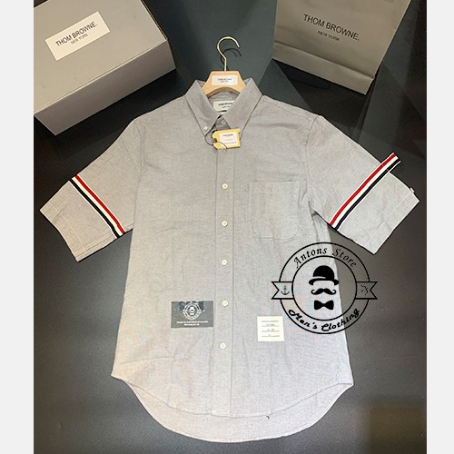 Sơ mi Thom Browne Cộc Tay Vạch Tay 2 Bên