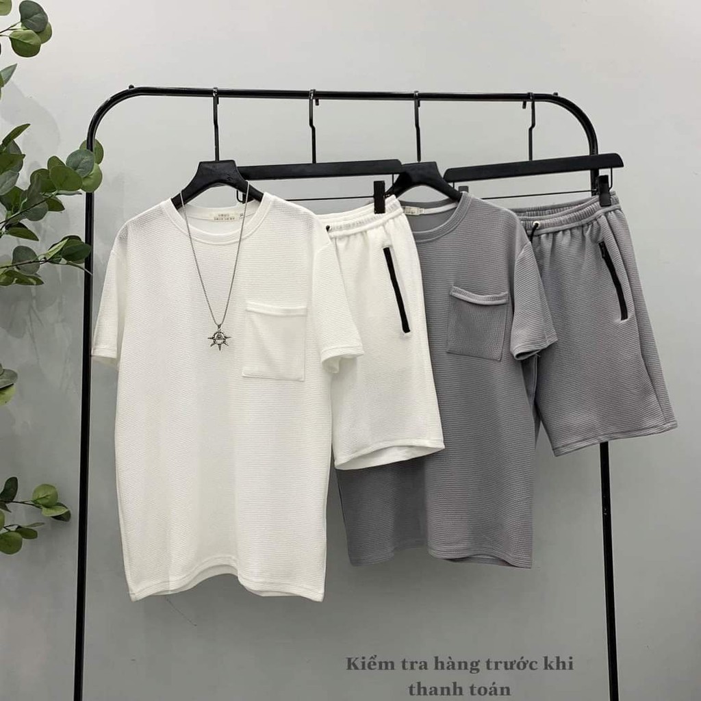 Bộ đồ nam mùa hè quần short áo ngắn tay co dãn thoáng mát -94 Host