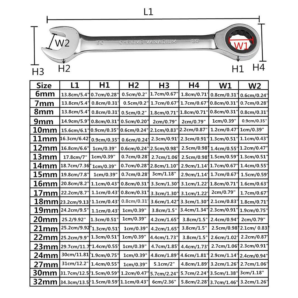 Cờ Lê Hai Đầu Bằng Thép Chuyên Dụng Sửa Chữa Xe Đạp / Tàu Thuyền