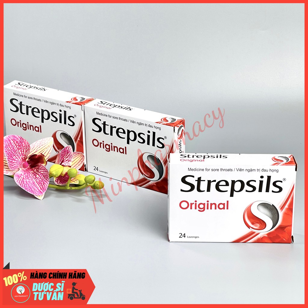 Kẹo ngậm Strepsils Original (2 vỉ x 12 viên) - Minpharmacy