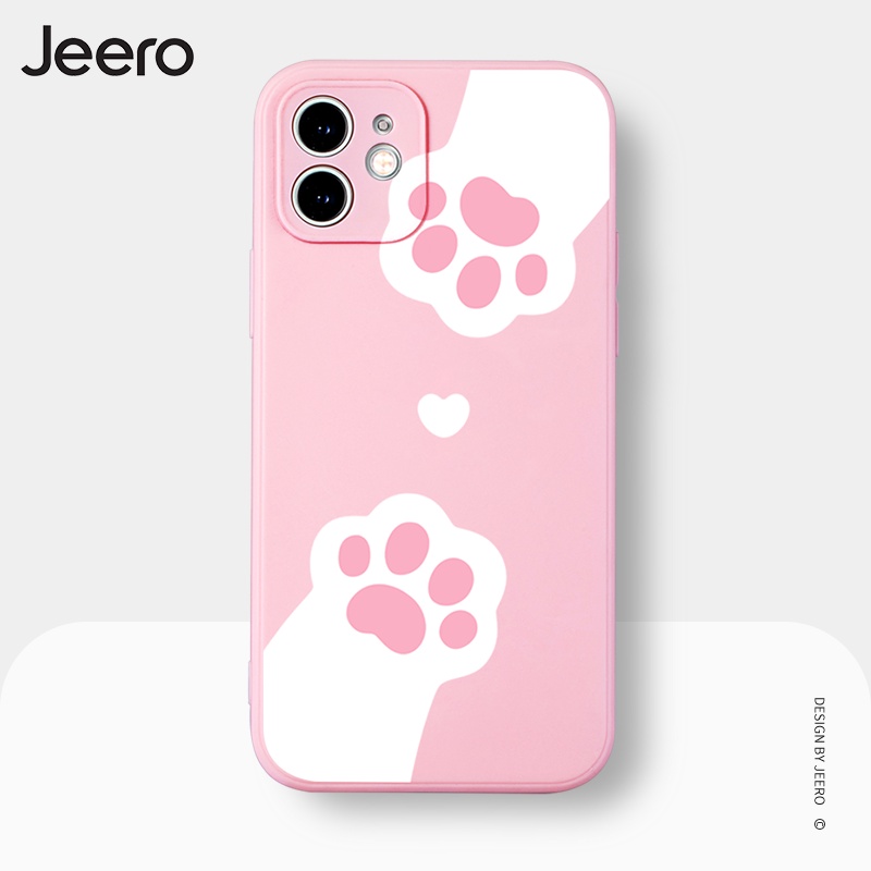 Ốp điện thoại JEERO chống va đập thích hợp cho iPhone 13 12 11 Pro Max SE 2020 X XR XS ip 8 7 6 6S Plus kute A1C160