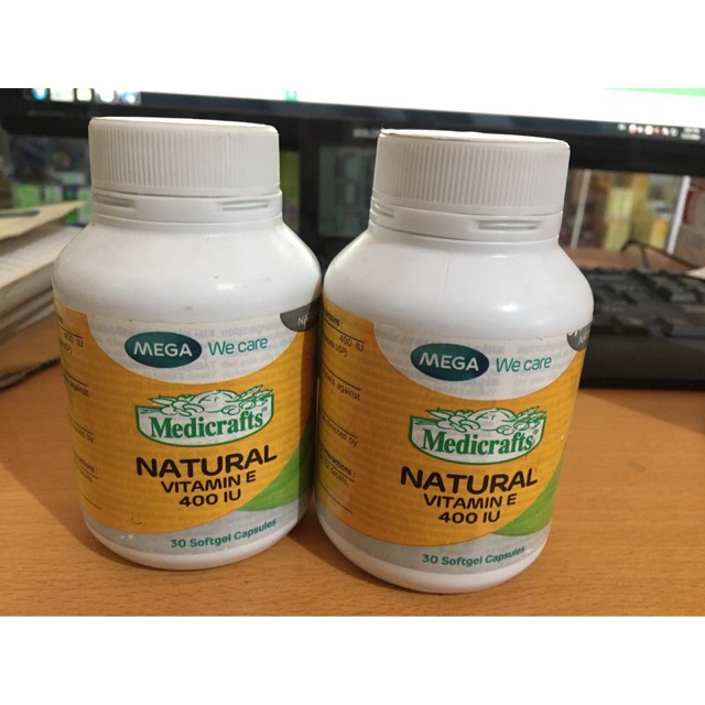 Medicrafts Natural Vitamin E 400 IU Mega - Chai 30 viên