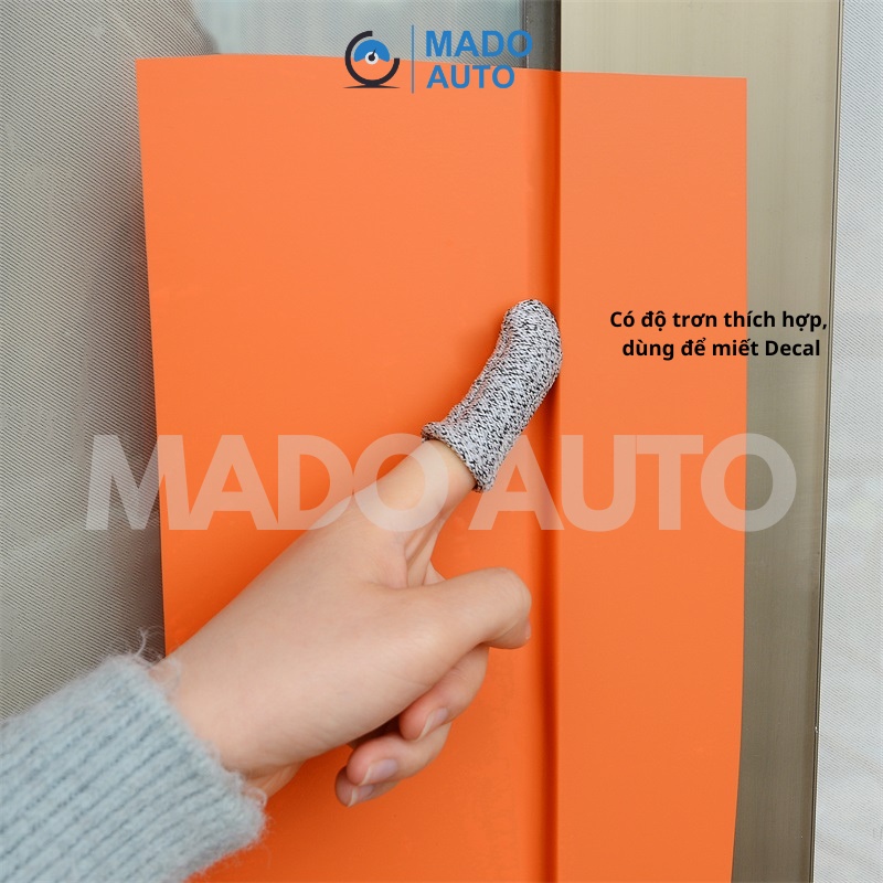 Bao ngón tay bằng len dán Decal chống cắt MADO AUTO FN76