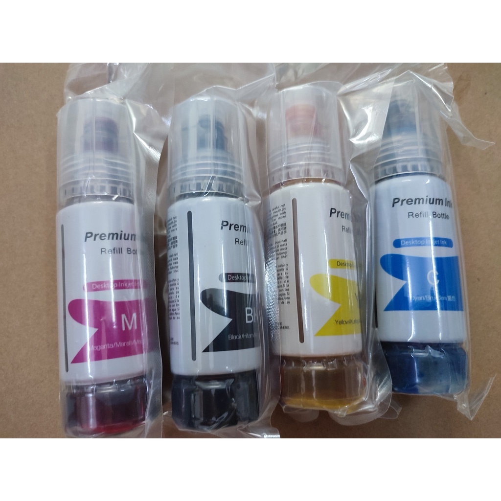 Mực máy in Epson L1250, bộ 4 màu xanh, đen, đỏ, vàng