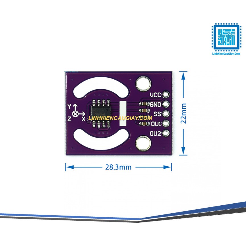 Module Cảm Biến Góc 3D MCU-93 MLX90333