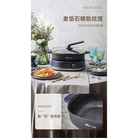 Nồi Lẩu Nướng Điện Uyên Ương 1 Ngăn Đa Năng Chống Dính BEAR DHG-C60D1 6L Tháo Rời Bảo Hành 12 Tháng.