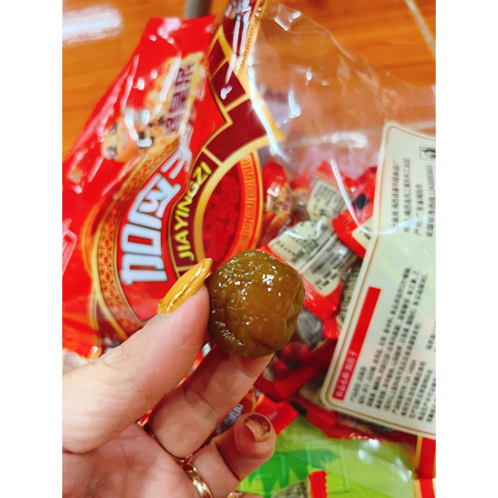 Ô mai mận vàng JIAYING gói 500g, ô mai ăn vặt