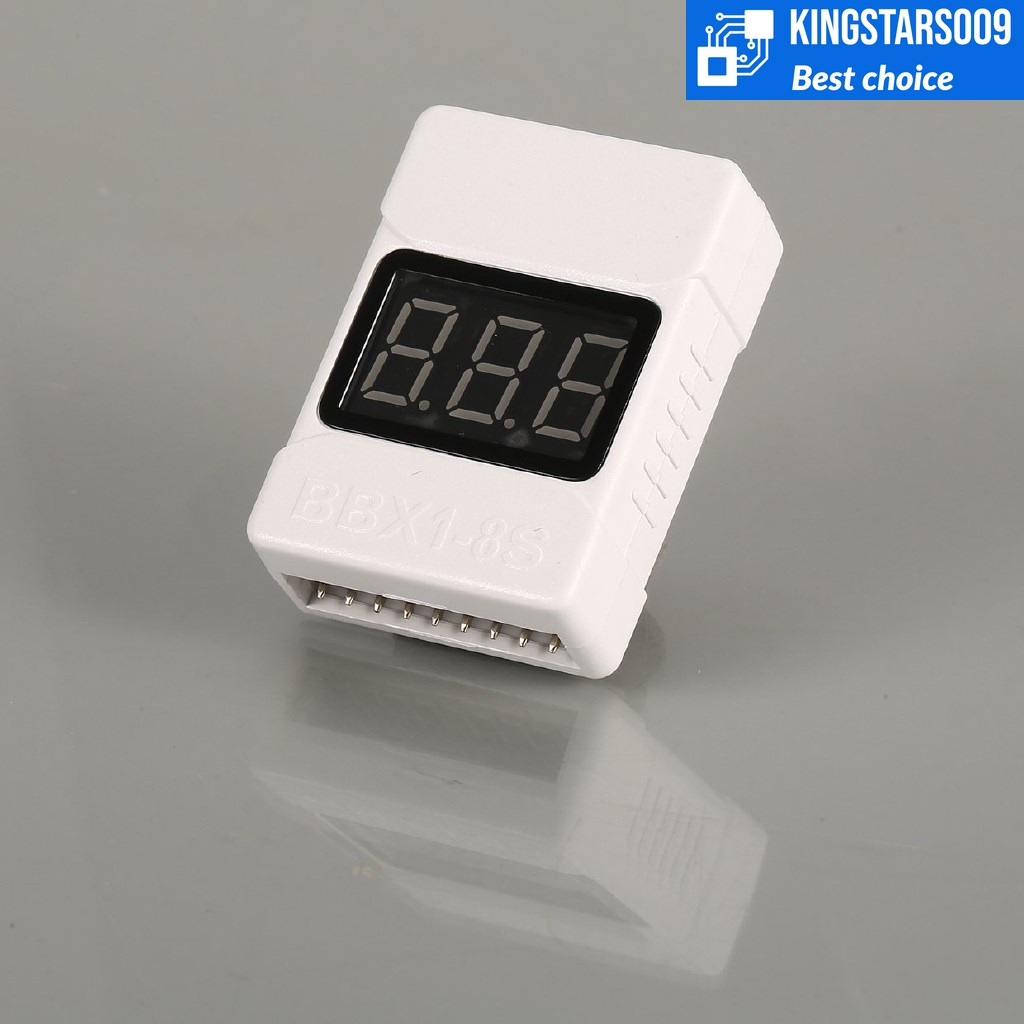Thiết bị kiểm tra điện áp pin lipo 1-8S _ BBX1-8S