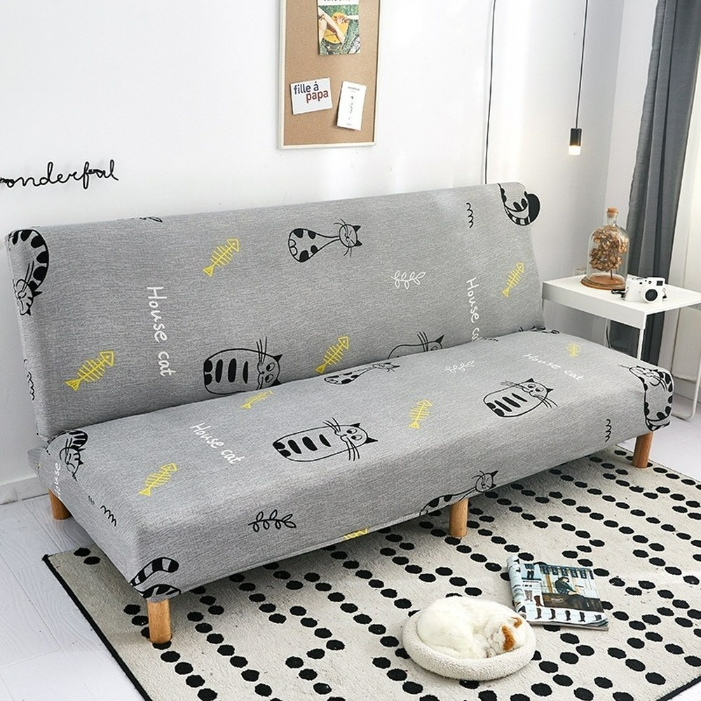 Vỏ Bọc Ghế Sofa Tích Hợp Vỏ Bọc Bảo Vệ Bằng Spandex Không Cánh Tay Thoáng Khí Có Thể Gập Lại