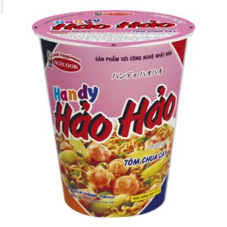 Thùng 24 Ly Mì Hảo Hảo Handy Hương Vị Tôm Chua Cay 