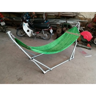 (ST) Bộ khung võng xếp người lớn ống phi 32 ( bao gồm: Khung+ võng lưới+ tặng 01 móc võng)
