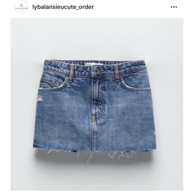 Chân váy bò zr 8246/247 +2% shopee