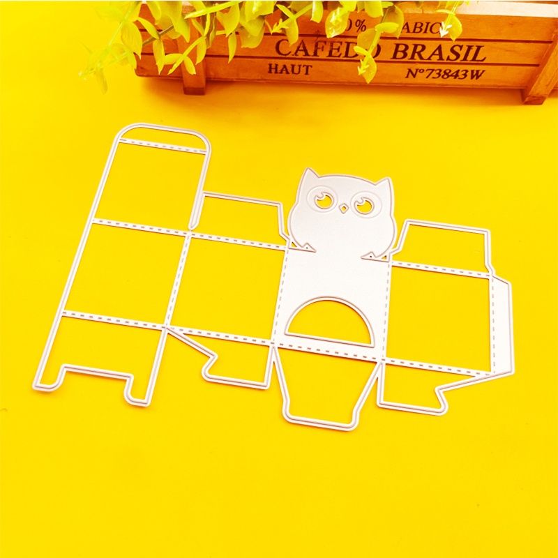 Khuôn Cắt Giấy Kim Loại Hình Cú 3D Dễ Thương