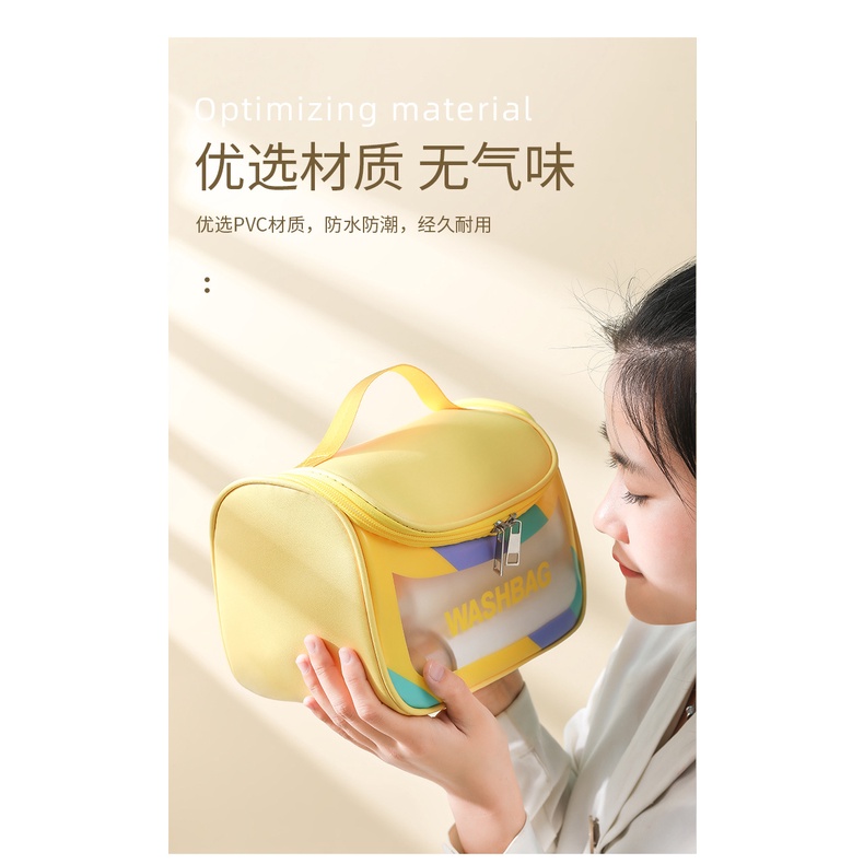 Túi đựng mỹ phẩm du lịch đựng đồ trang điểm cá nhân đồ bơi có quai cao cấp washbag mẫu mới