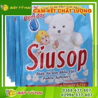 Dây 10 gói nước xả vải Siusop một lần xả diệt khuẩn 30ml