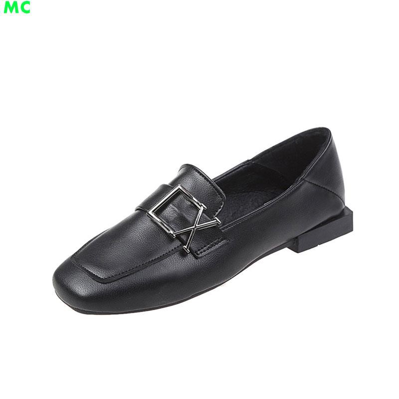 Giày Nữ Mũi Vuông Gót Thấp Thời Trang Hàn 2018 | BigBuy360 - bigbuy360.vn