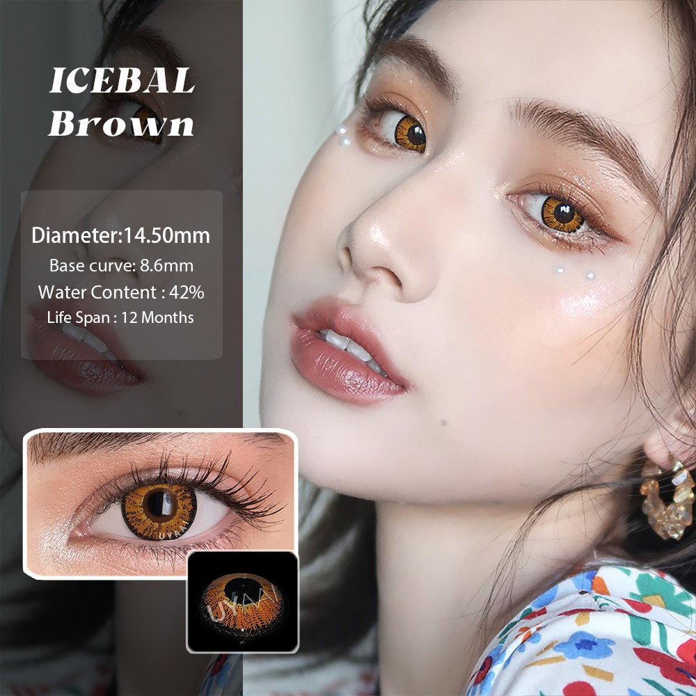 Set 2 Kính Áp Tròng Nhiều Màu Sắc Để Hóa Trang Và Trang Điểm