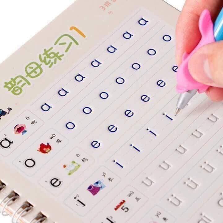 Bộ Sét 3 Quyển Tập Tô Chữ_số_hình Tặng Kèm Bút Cho bé