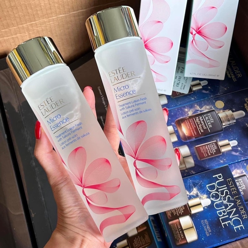 Nước thần Estee Lauder Micro Essence 200ml bản limited hoa anh đào