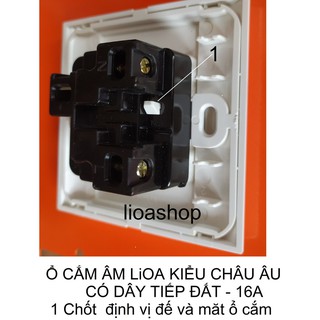 Ổ CẮM ĐƠN LiOA KIỂU CHÂU ÂU- SCHUKO.